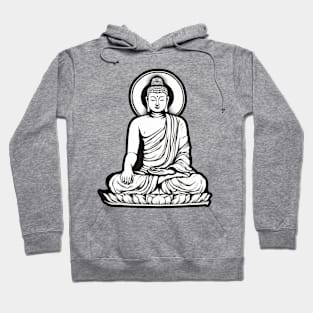 Bhudda Black and White Hoodie